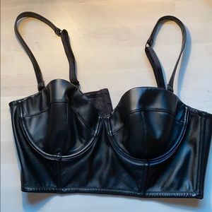 Victoria’s Secret {Black Padded Crop Bralette)